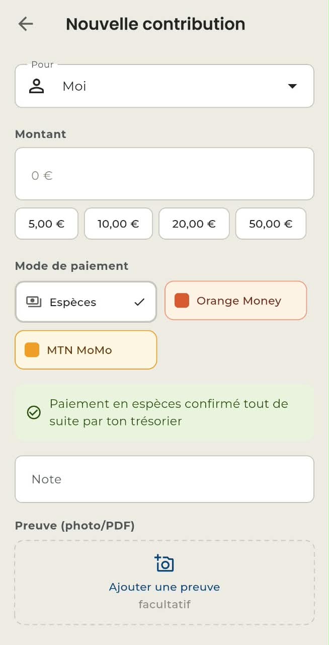 Nouvelle contribution